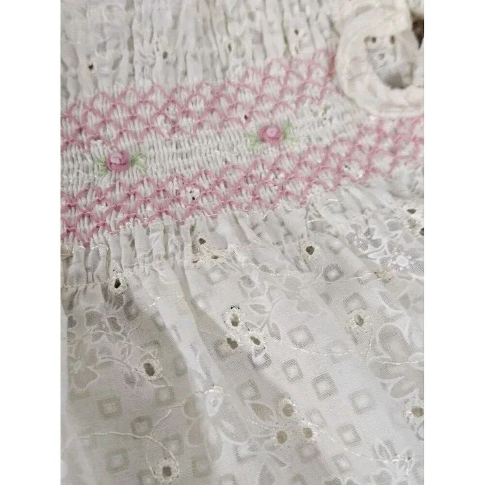 Vintage Little Bitty 24 months 2 Piece Set Girls Pink Dress And Bloomers 🤍🩷